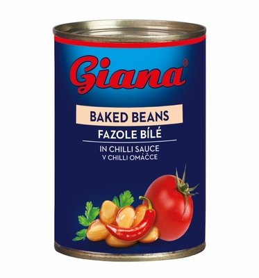 Fazole bílé v chilli omáčce 410g