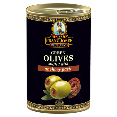 Green Olives Stuffed with Anchovy Paste 300g 