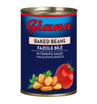 White Baked Beans in Tomato Sauce, 425ml