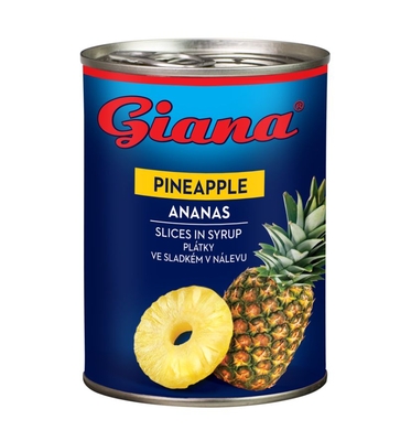 Pineapple slices in syrup