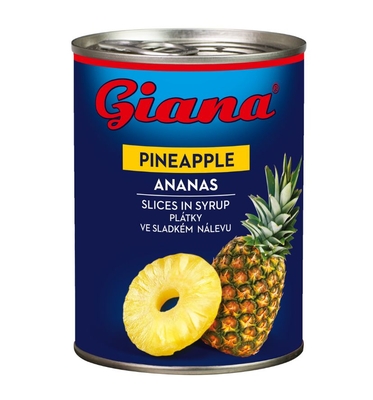 Ananas plastry w zalewie 580g