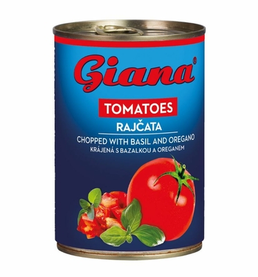 Pomidory krojene z bazylia i oregano 425ml